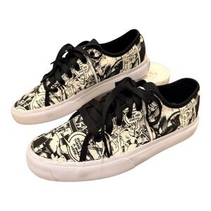 DC Shoes Marvel Comics Deadpool Comic Print Low Top Sneakers Shoes M 8.5 W 10